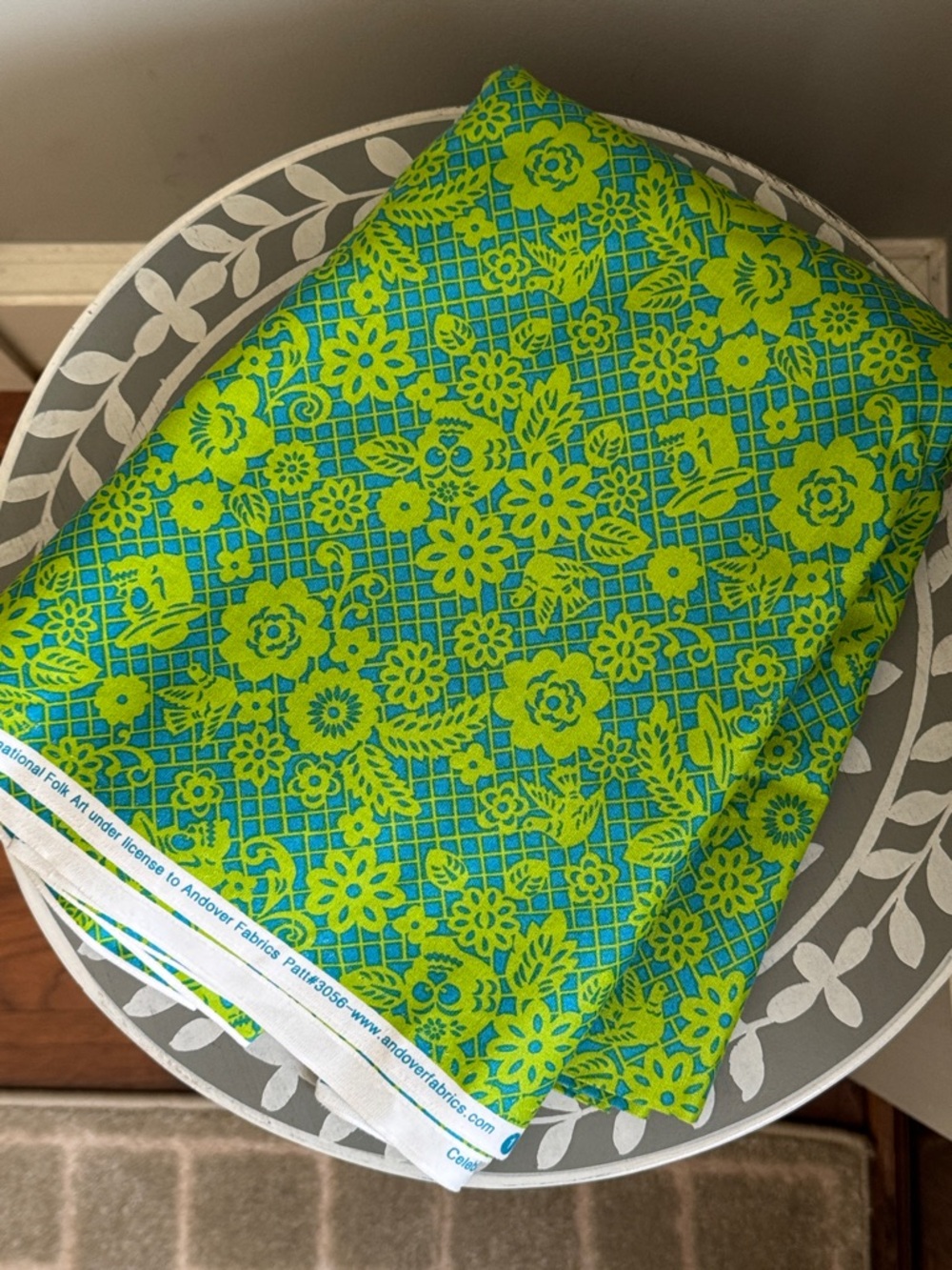 Celebracion Skull Fabric by Kathy Hall for Andover Fabrics 4 yards